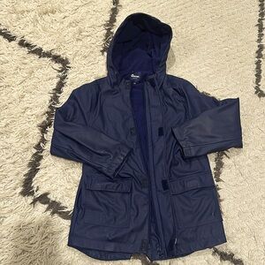 Hiheart Cotton Lined Waterproof Rain Jackets Hooded Windbreaker sizeM 7-8